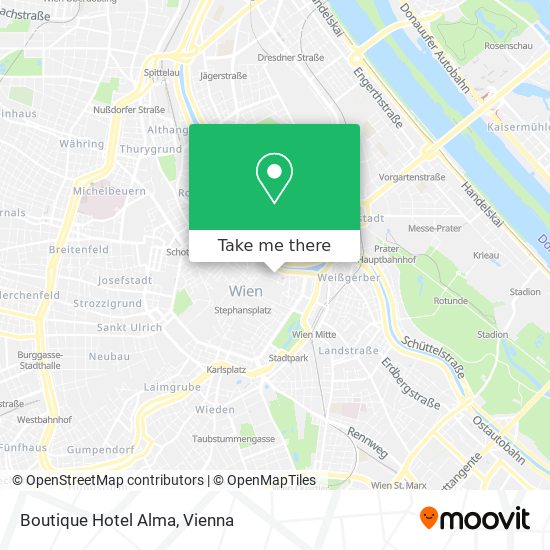 Boutique Hotel Alma map