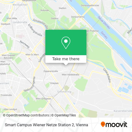 Smart Campus Wiener Netze Station 2 map