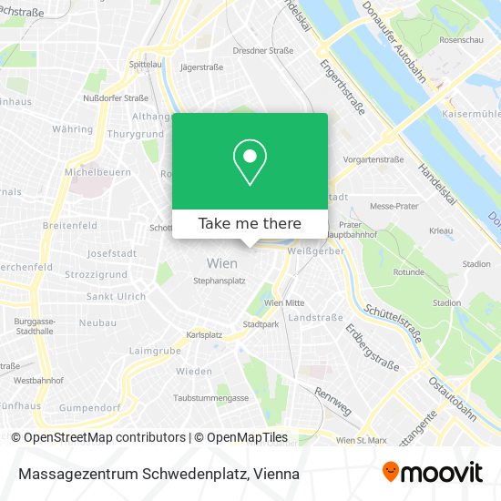 Massagezentrum Schwedenplatz map