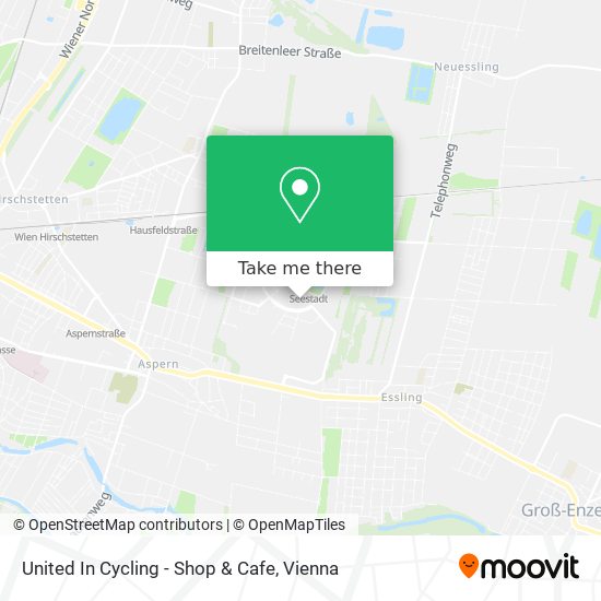 United In Cycling - Shop & Cafe map