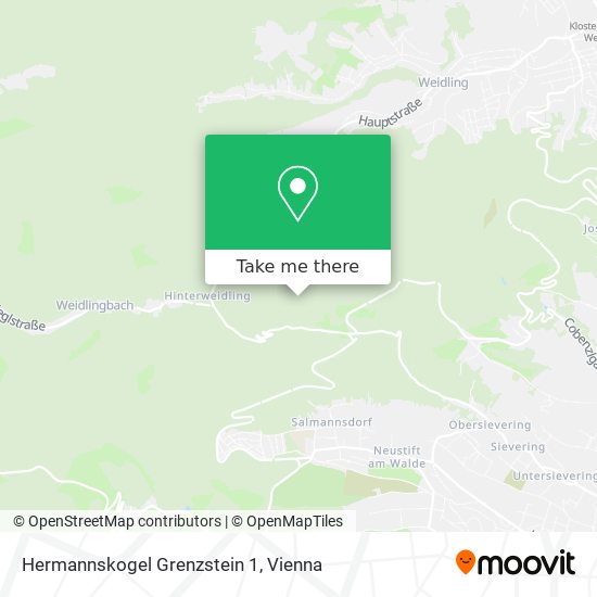 Hermannskogel Grenzstein 1 map
