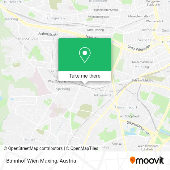Bahnhof Wien Maxing map