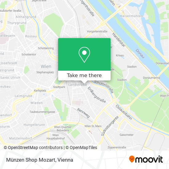 Münzen Shop Mozart map