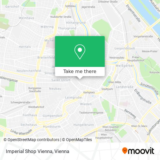 Imperial Shop Vienna map