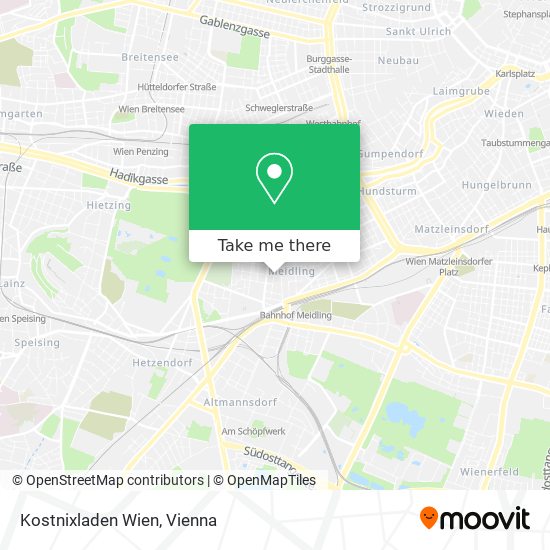 Kostnixladen Wien map