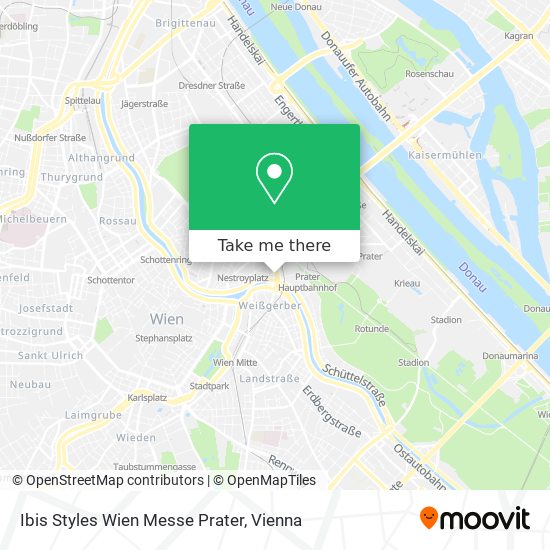 Ibis Styles Wien Messe Prater map