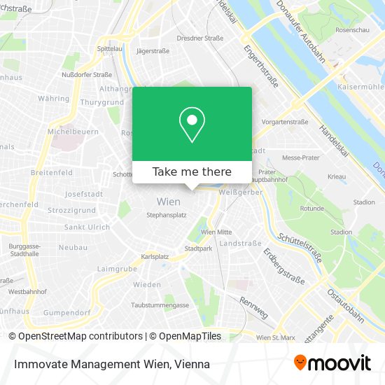 Immovate Management Wien map