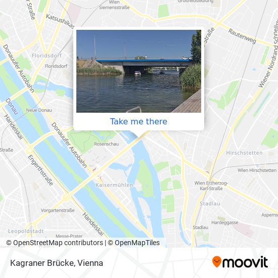 Kagraner Brücke map