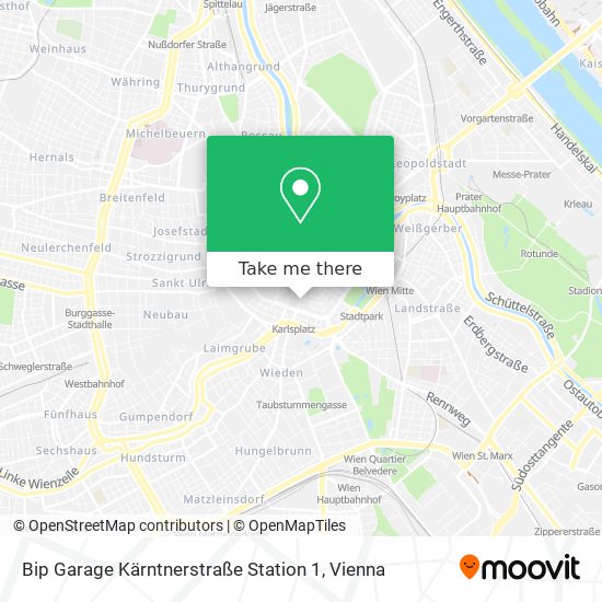 Bip Garage Kärntnerstraße Station 1 map