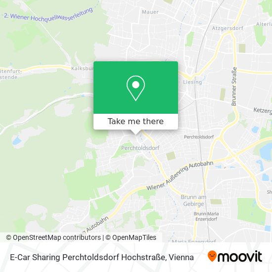 E-Car Sharing Perchtoldsdorf Hochstraße map