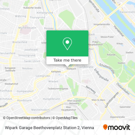 Wipark Garage Beethovenplatz Station 2 map