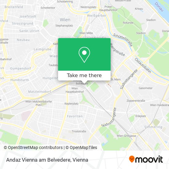 Andaz Vienna am Belvedere map