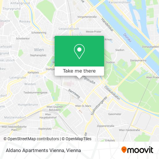 Aldano Apartments Vienna map