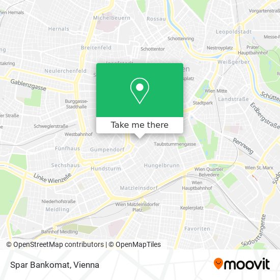 Spar Bankomat map