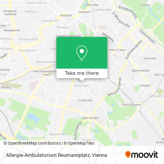 Allergie-Ambulatorium Reumannplatz map