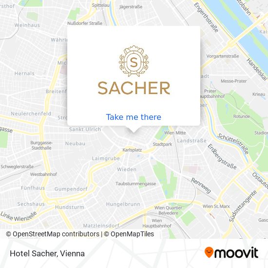 Hotel Sacher map