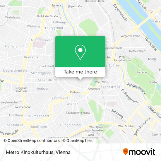 Metro Kinokulturhaus map