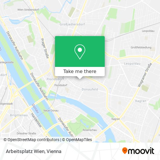 Arbeitsplatz Wien map