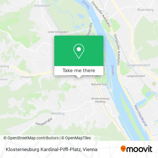 Klosterneuburg Kardinal-Piffl-Platz map