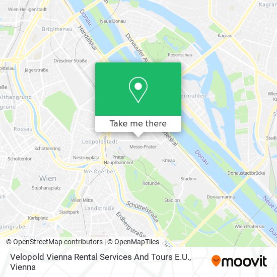 Velopold Vienna Rental Services And Tours E.U. map