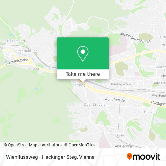 Wienflussweg - Hackinger Steg map