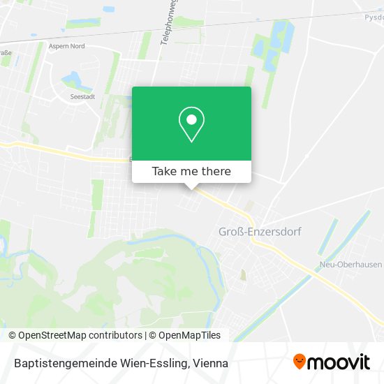 Baptistengemeinde Wien-Essling map