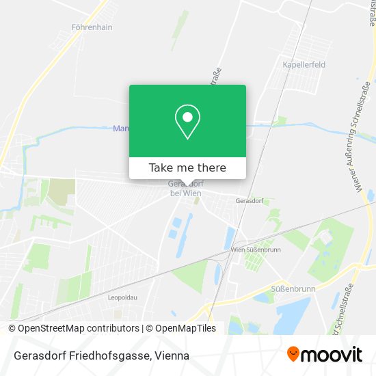 Gerasdorf Friedhofsgasse map