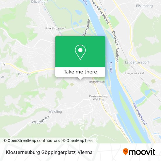 Klosterneuburg Göppingerplatz map