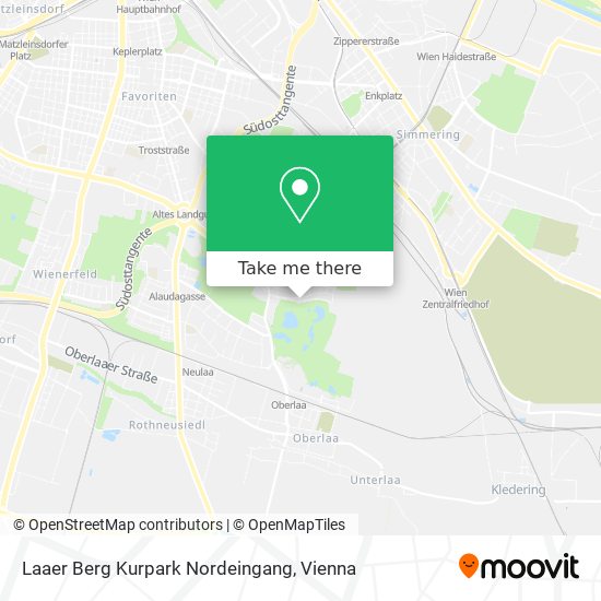 Laaer Berg Kurpark Nordeingang map