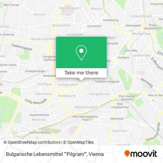 Bulgarische Lebensmittel ""Pilgram"" map