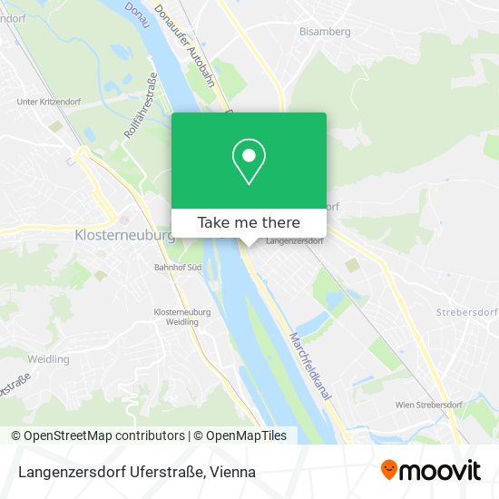 Langenzersdorf Uferstraße map