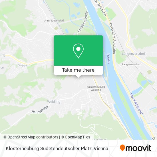 Klosterneuburg Sudetendeutscher Platz map