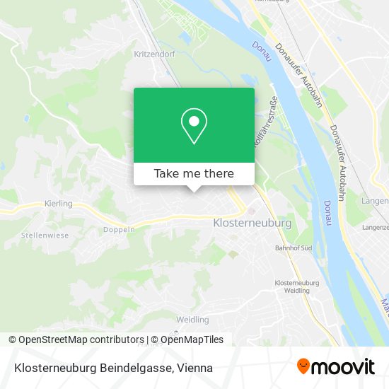 Klosterneuburg Beindelgasse map