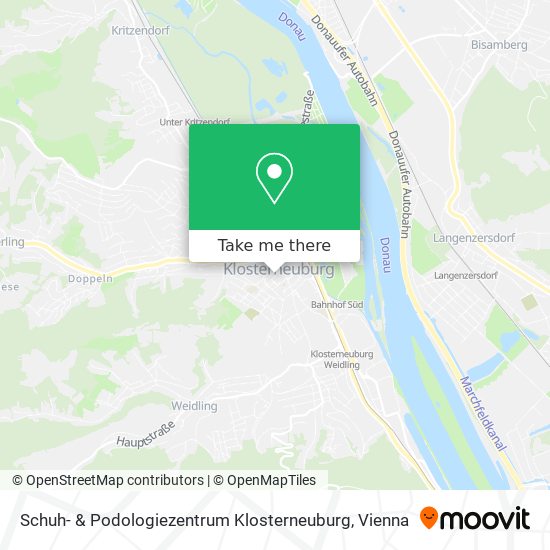 Schuh- & Podologiezentrum Klosterneuburg map