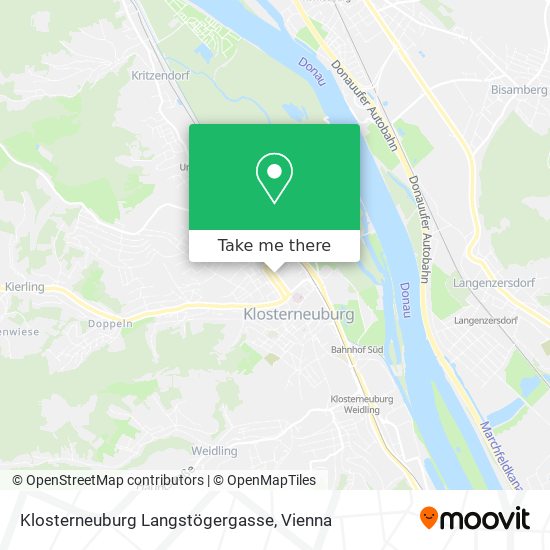 Klosterneuburg Langstögergasse map