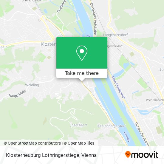 Klosterneuburg Lothringerstiege map