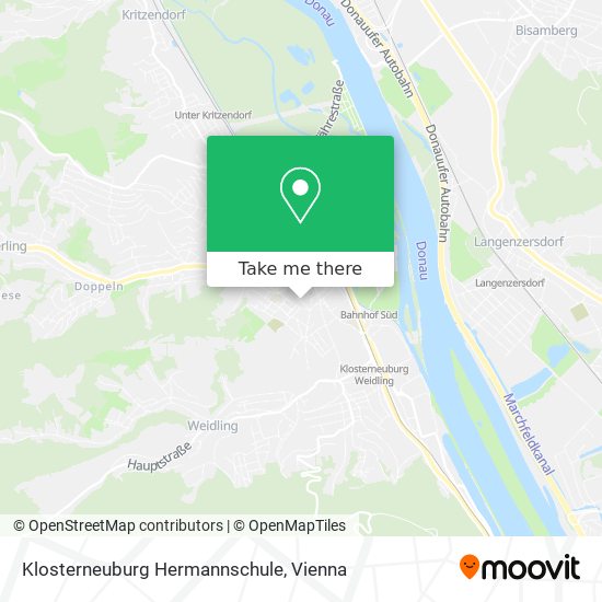 Klosterneuburg Hermannschule map