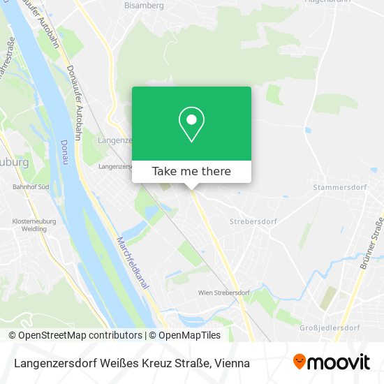 Langenzersdorf Weißes Kreuz Straße map