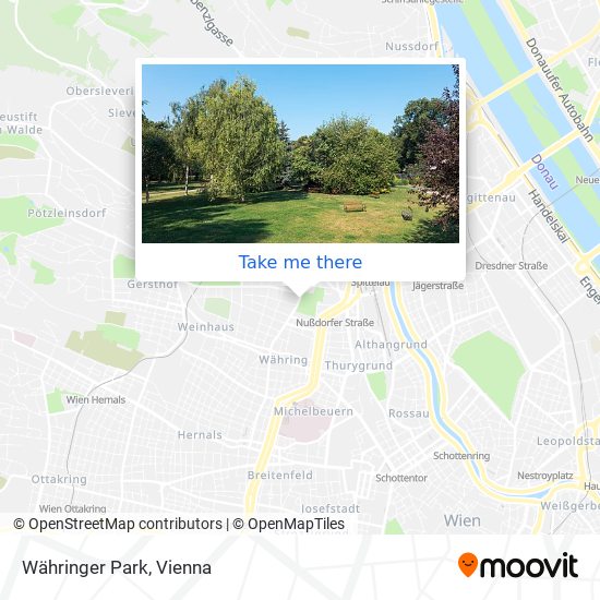 Währinger Park map