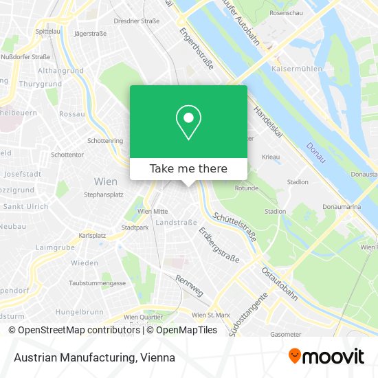 Austrian Manufacturing map