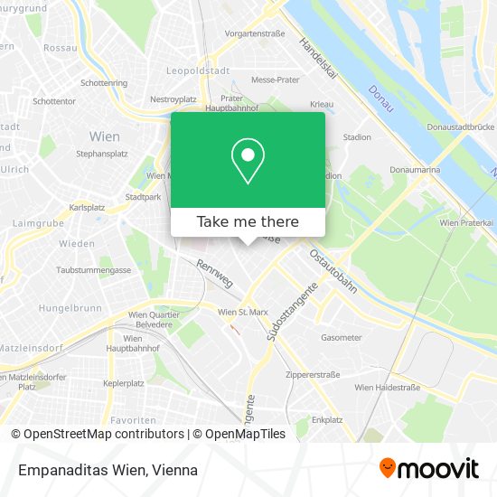 Empanaditas Wien map