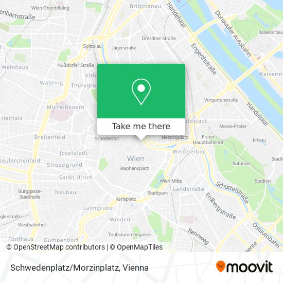 Schwedenplatz/Morzinplatz map