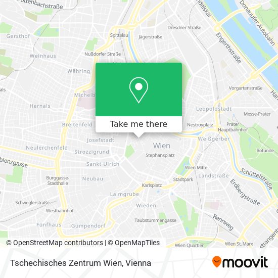 Tschechisches Zentrum Wien map