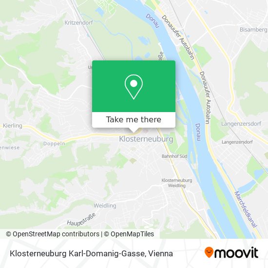 Klosterneuburg Karl-Domanig-Gasse map