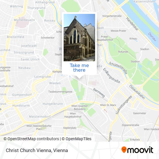 Christ Church Vienna map