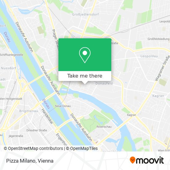 Pizza Milano map