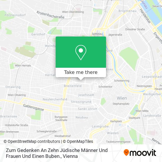 Zum Gedenken An Zehn Jüdische Männer Und Frauen Und Einen Buben. map