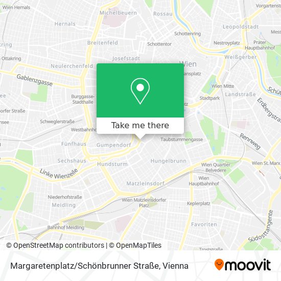 Margaretenplatz / Schönbrunner Straße map