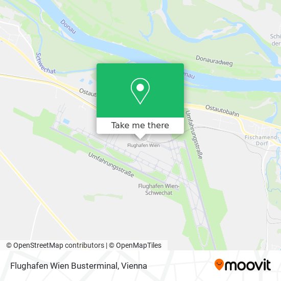 Flughafen Wien Busterminal map
