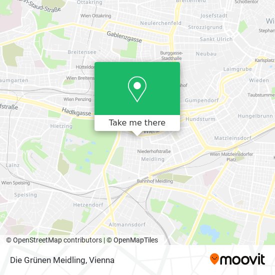 Die Grünen Meidling map